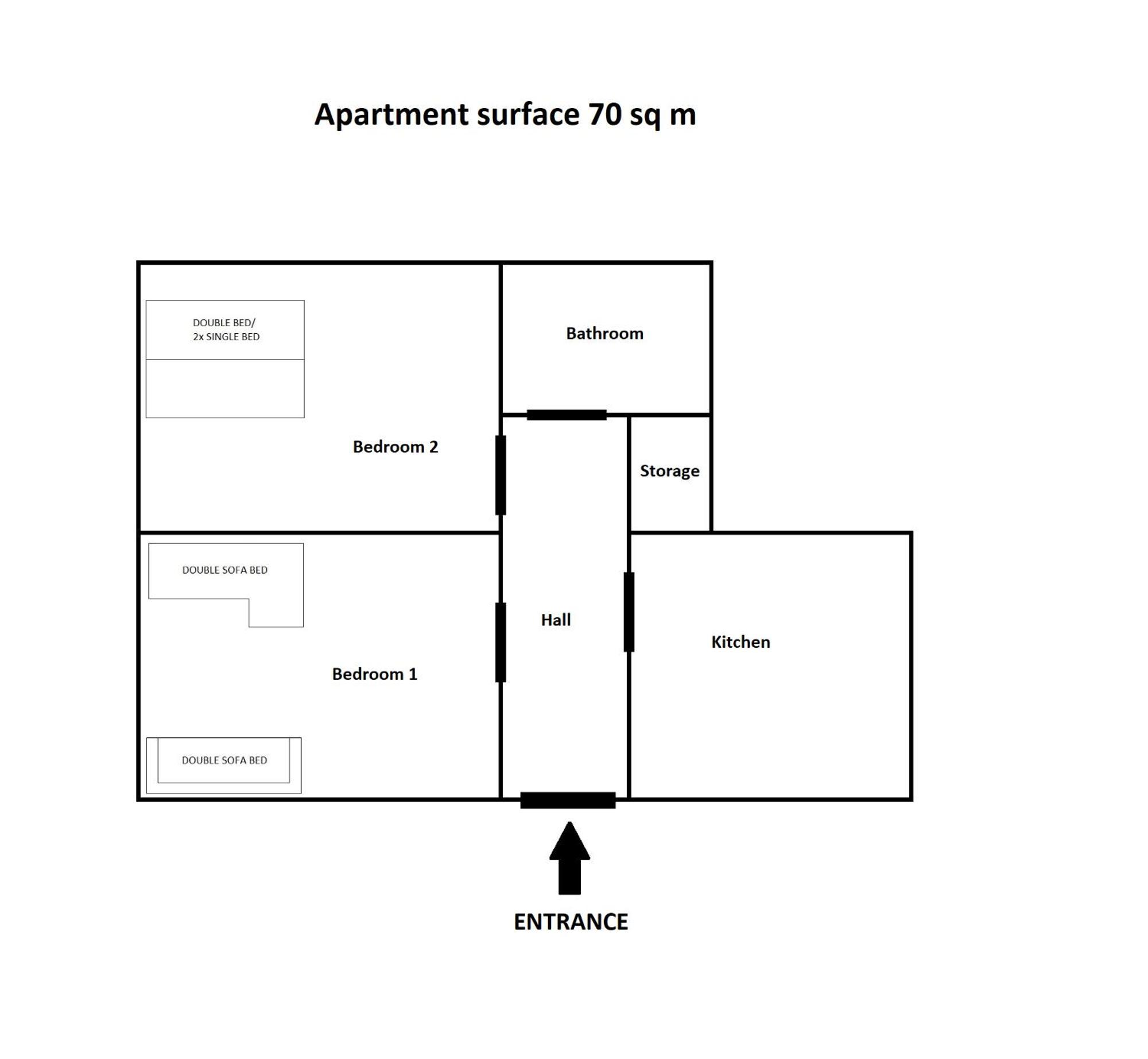 Apartment 2 Bedroom In Heart Of Kazimierz District Krakau
